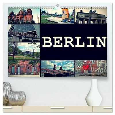 BERLIN horizontal (hochwertiger Premium Wandkalender 2026 DIN A2 quer), Kunstdruck in Hochglanz