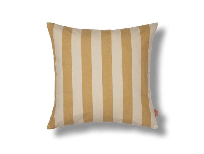Ferm Living - Strand Outdoor Kissen, 50 x 50 cm, warm yellow / parchment