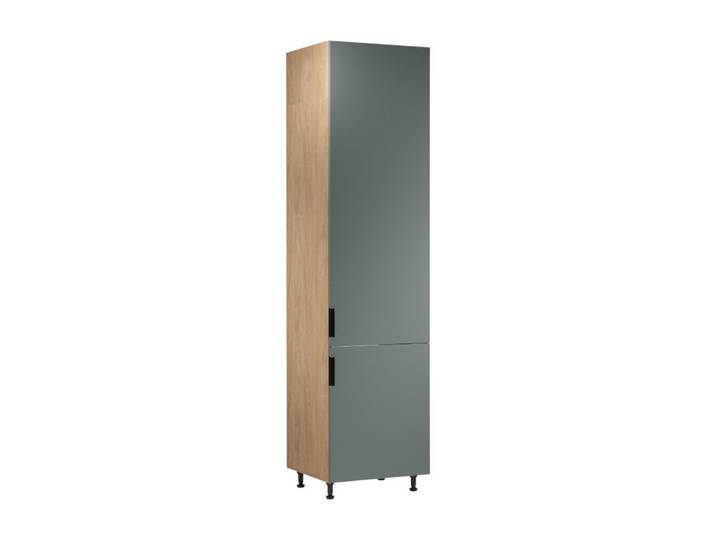 ROYAL24_MARKT Kühlumbauschrank - Hochwertige Materialien für langanhaltende Freude. (Küche Kühlumbauschrank, 1-St., Premium - Sorento Grün Sonoma Eiche - D60ZLN P/L) Zeitlos - Exklusiv - Top Qualität.