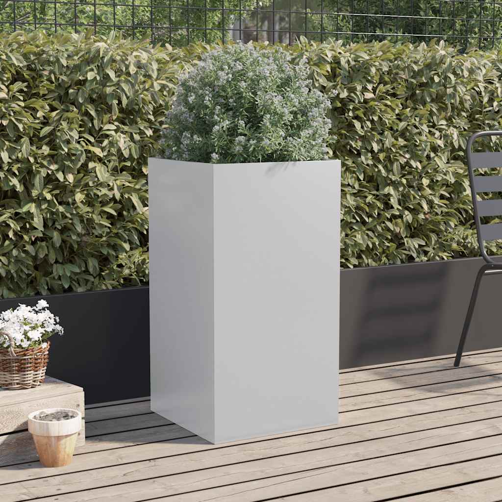 vidaXL Jardinière argenté 42x38x75 cm acier galvanisé