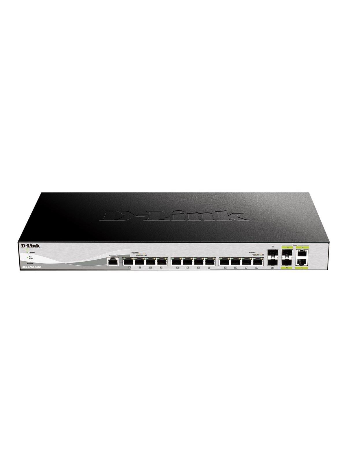 D-Link DXS-1210-16TC 12x 10GBase-T including 2x SFP+ and 2x combo 10 Gigabit SFP+ Smart Switch