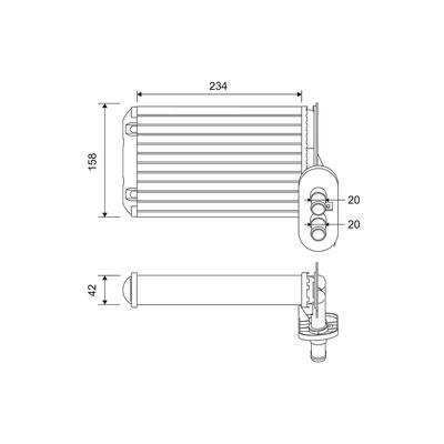 VALEO Wärmetauscher, Innenraumheizung 812030 für VW (FAW)