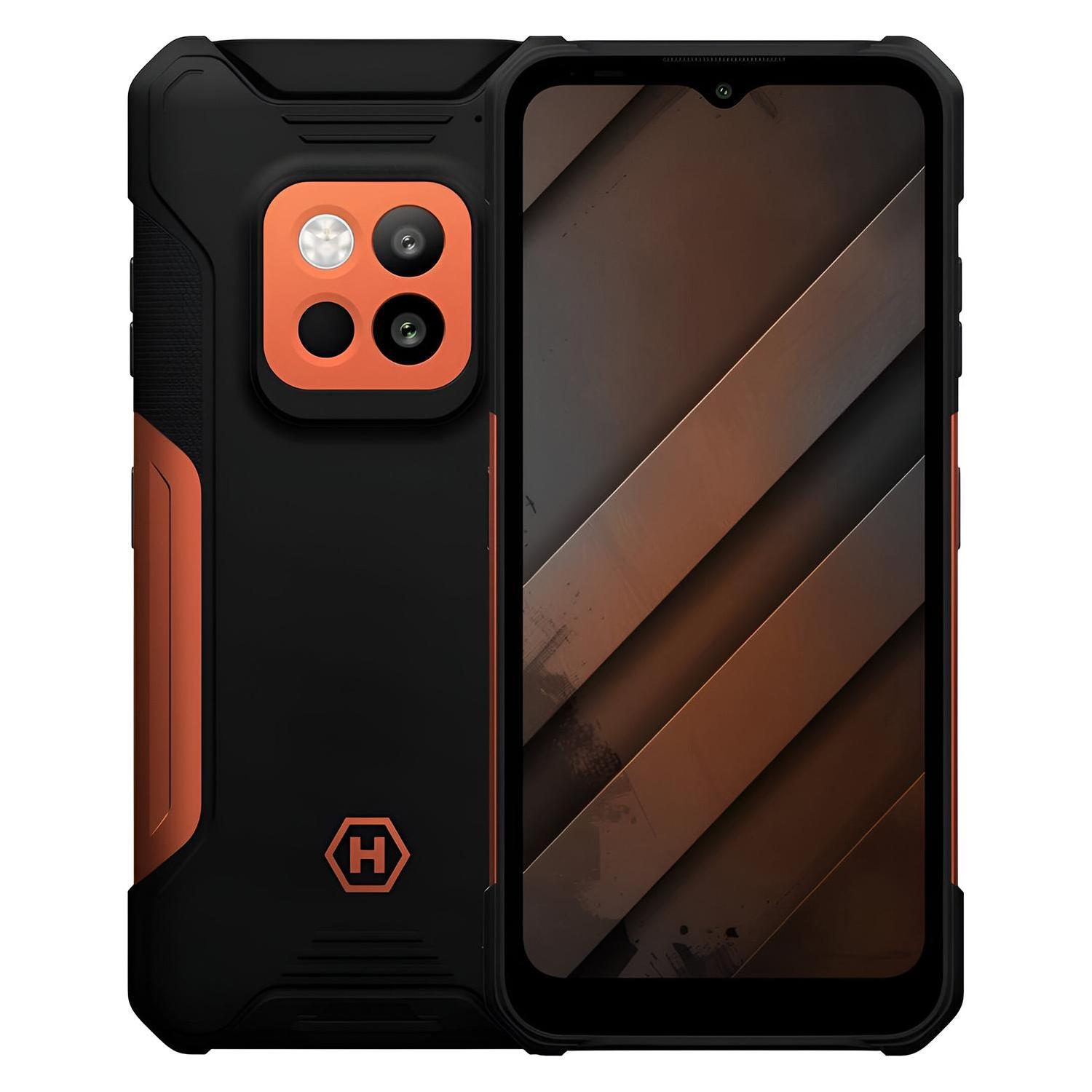 Myphone Construction 2 Thermal 5G (256 GB, Orange, Schwarz, 6.58", Dual SIM, 4G) (TEL000962)