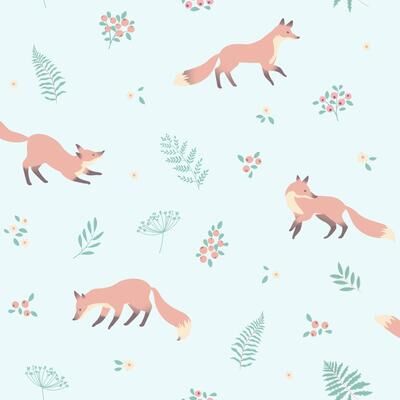 Veer Decor Fox and Fern Wallpaper