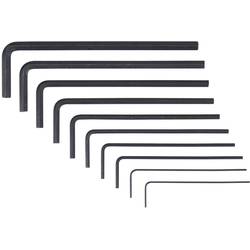 Donau Elektronik Innen-Sechskant Winkelschraubendreher-Set 0.028 Zoll, 0.035 Zoll, 0.05 Zoll, 1/16 Zoll, 5/64 Zoll, 3/32 Zoll, 7/64 Zoll, 1/8 Zoll, 9/64 Zoll, 800