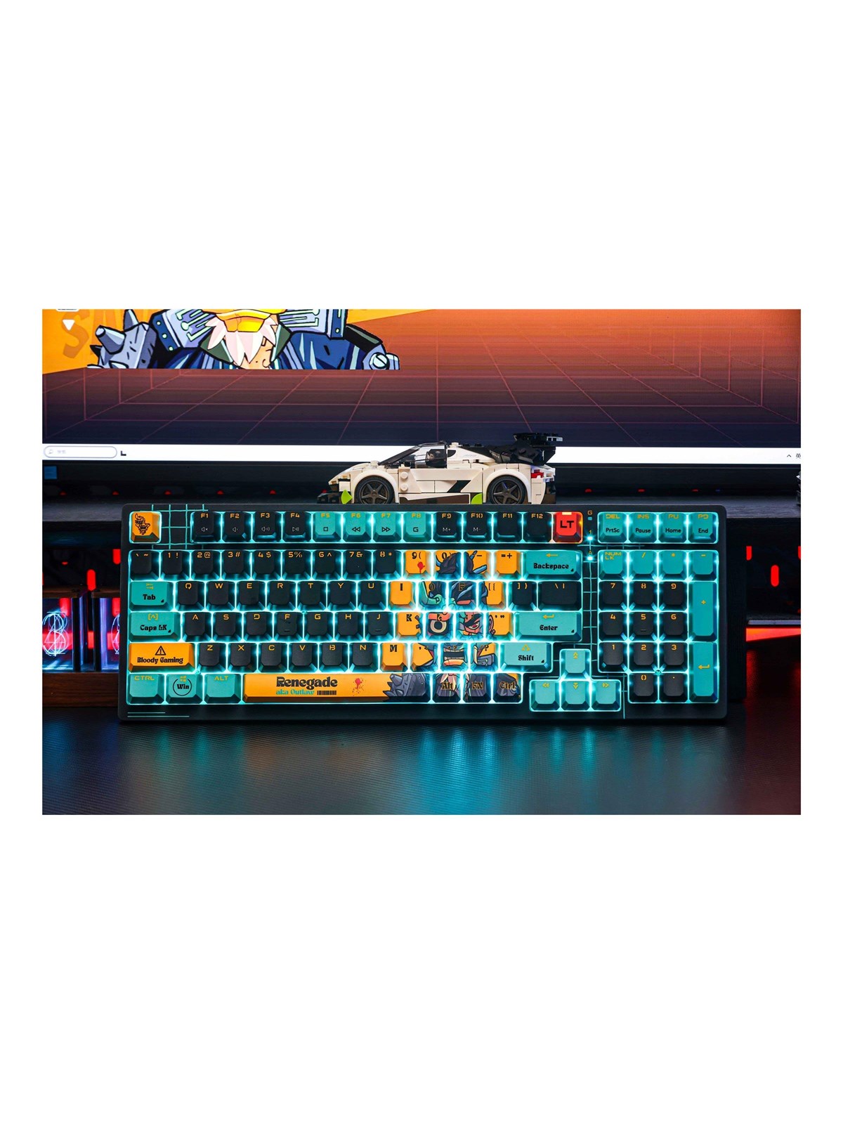 A4Tech Bloody AT98 - Gaming Tastatur - Grün