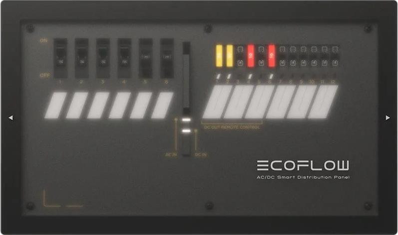 EcoFlow Power Kit verdeelpaneel AC/DC met 6 AC-uitgangen en 12 DC-uitgangen, IP21