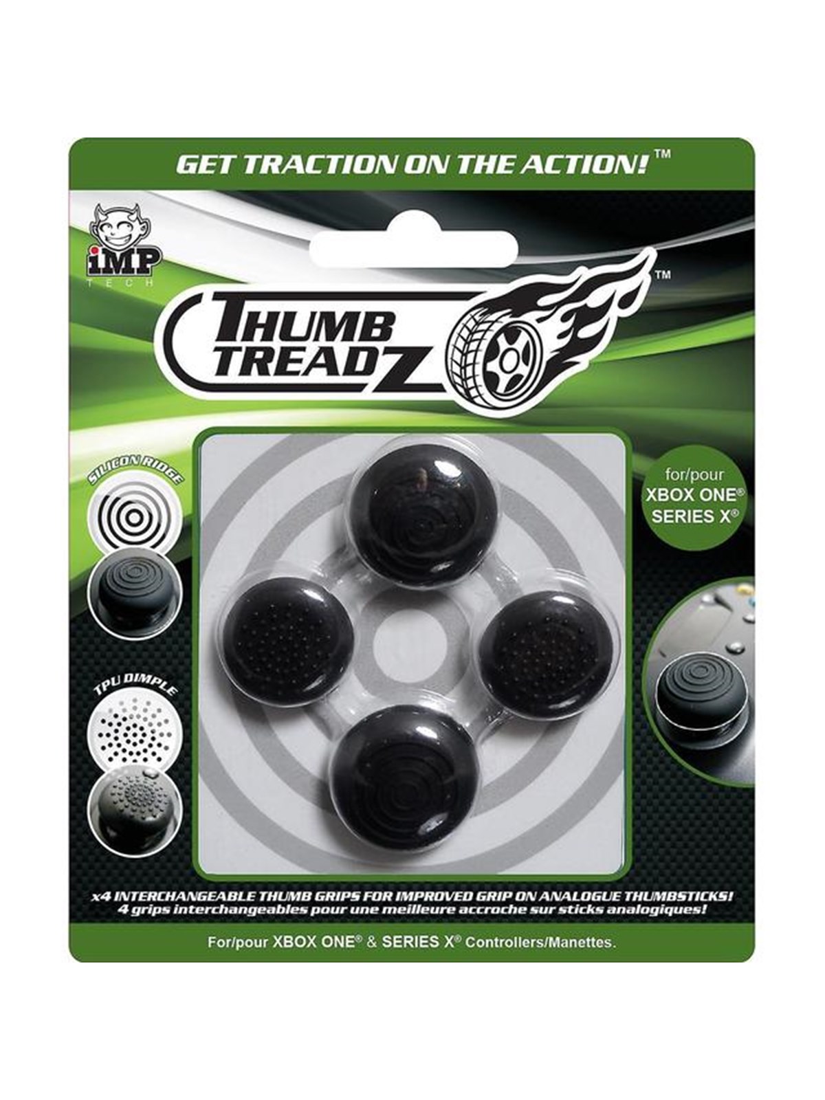 iMP TECH Xbox One Thumb Treadz Grip - Black - Miscellaneous Zubehör für Spielkonsole - Microsoft Xbox One