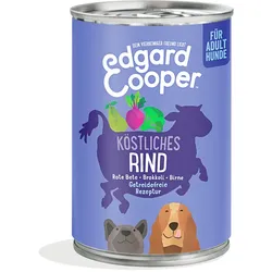 Edgard&Cooper Adult 400 Gramm Hundenassfutter 6 x 400 Gramm Rind
