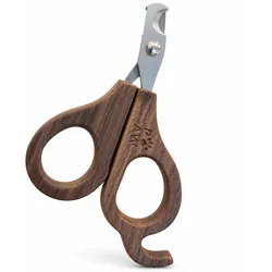 PAW Grooming Tools - Semi Circle Nail Clipper - Walnut - Stainless Steel (304)