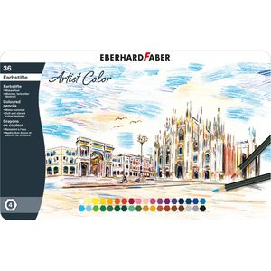 Eberhard-Faber Buntstifte Artist Color, 516136, farbig sortiert, im Metalletui, 36 Stück