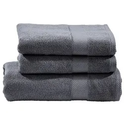 done.® Handtuch-Set DELUXE uni 100% Baumwolle 3tlg.