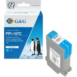 G&G Druckerpatrone ersetzt Canon PFI-107C cyan