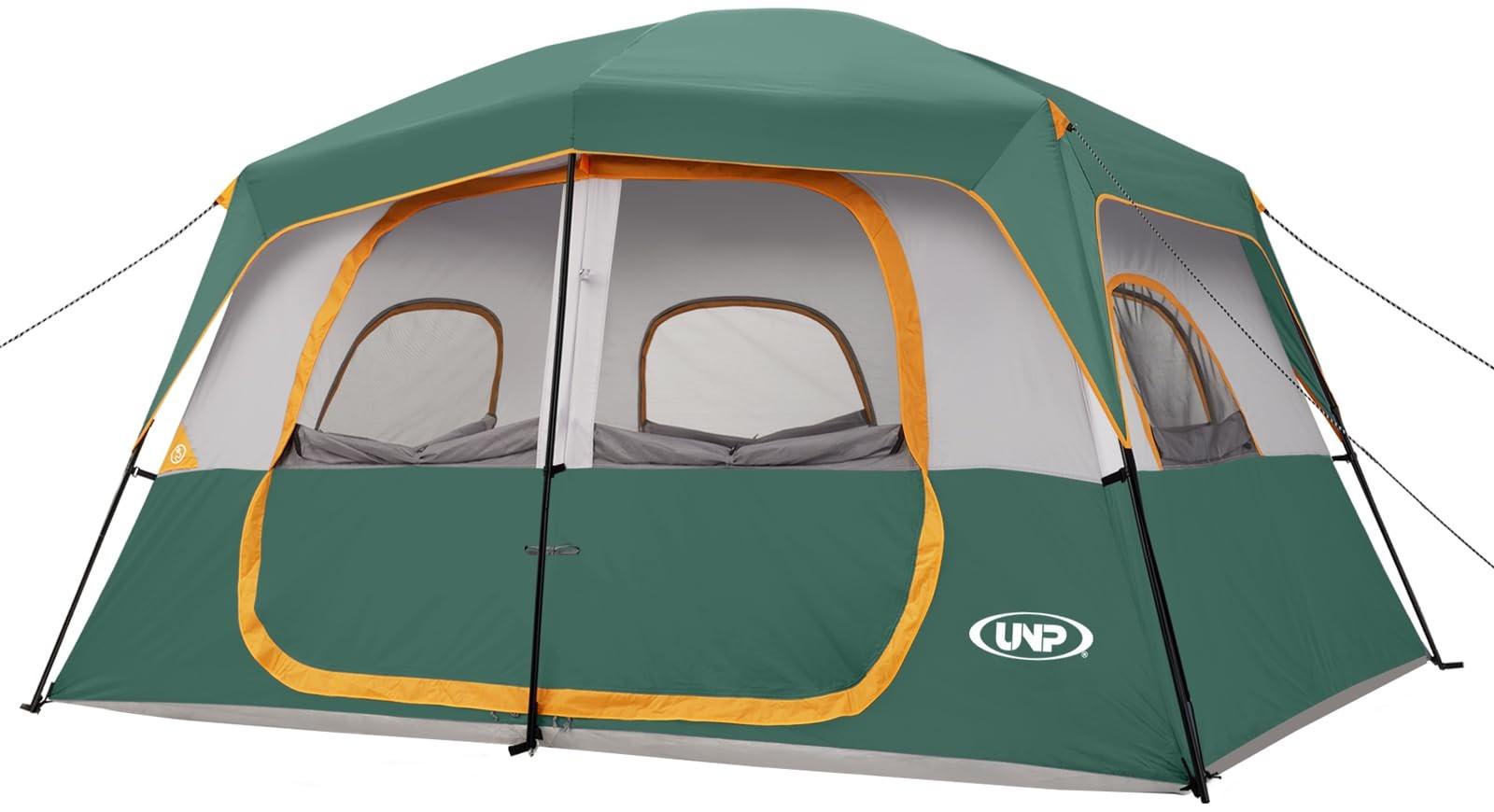 Zelt für 4 Personen, ideal zum Camping, mit einfachem Aufbau