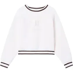 A|X Armani Exchange für Damen. XW002072AF10804U1003 Sweatshirt mit Rundhalsausschnitt weiß (S), Lässig, NovaShell (+8000), Modal, Elastan