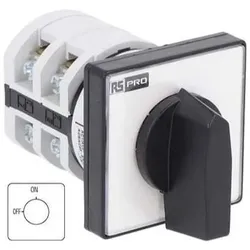 RS PRO Nockenschalter, 3-polig / 20A, 3 Schliesser, Schalter + Taster