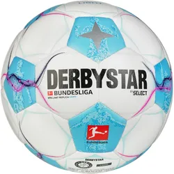 DERBYSTAR Bundesliga Brillant Light 350g Leicht-Fußball 2024/25 Kinder weiss/blau/pink 5