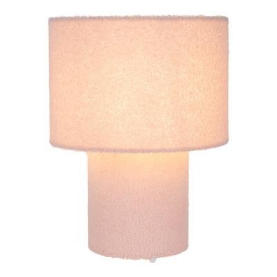 NÄVE Tischleuchte "Fluffy", rosa, 1, Ø 23cm H: 31cm, 1 Stk., Leuchten, fluffiger Plüschbezug, H:31cm D:23cm, Zuleitung mit Kippschalter, E27, Tischleuchte