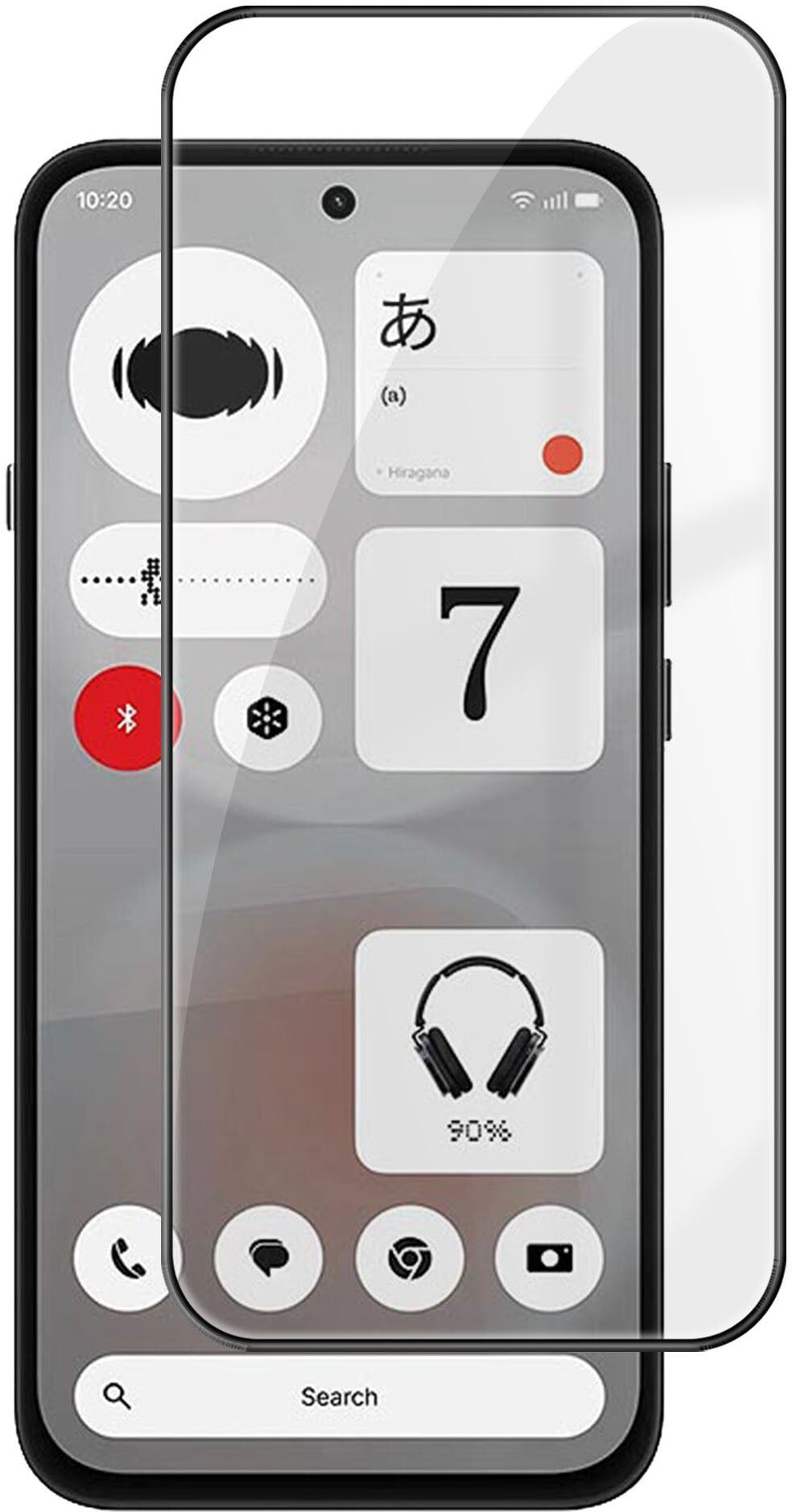 INCOVER Nothing Phone (4b) Hærdet Skærmbeskyttelsesglas - Gennemsigtig / Sort Kant