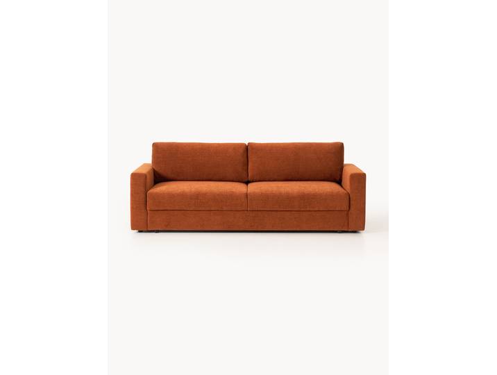 Samt-Schlafsofa Tasha (3-Sitzer) mit Stauraum