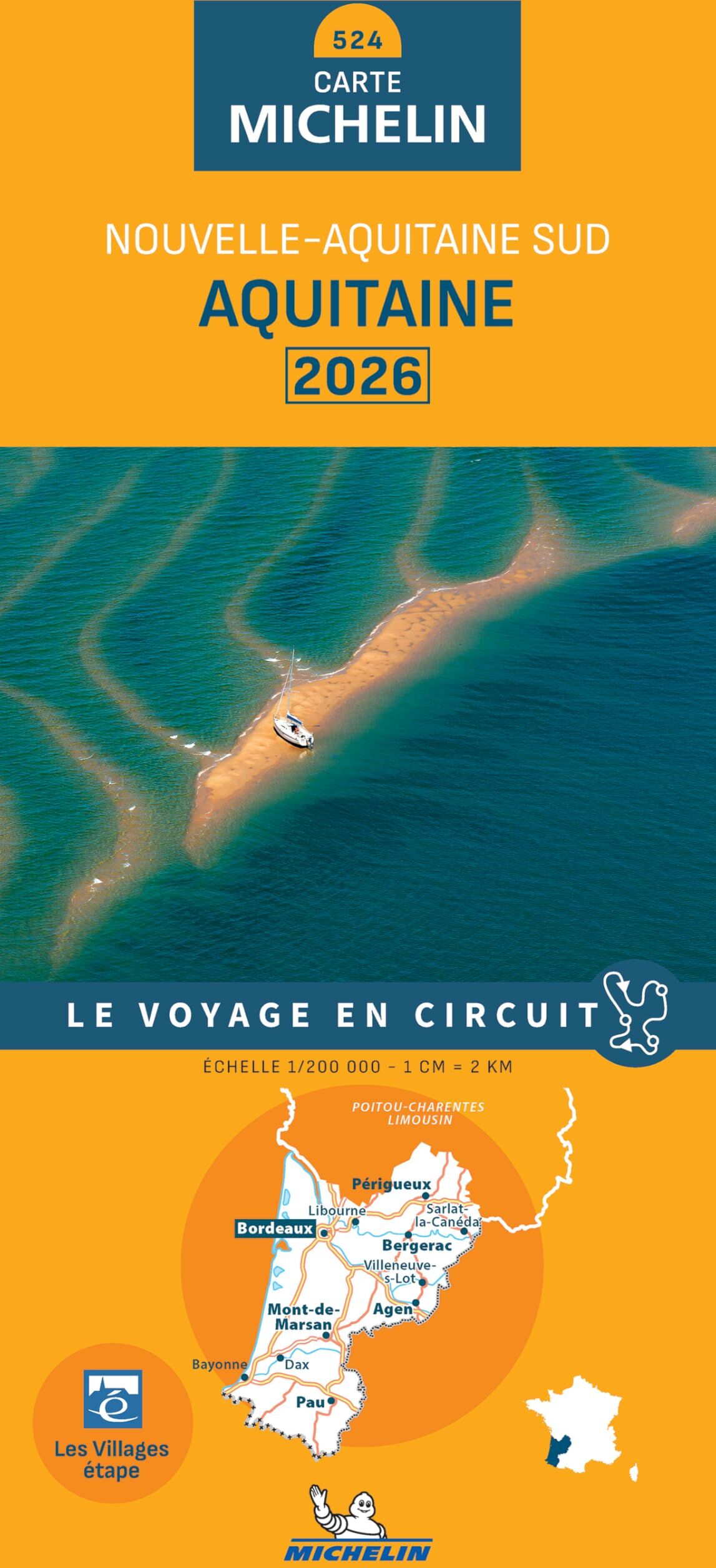 Aquitaine: Nouvelle-Aquitaine Sud : le voyage en circuit (Michelin régional, 524) - Preis vom 12.10.2026 11:37:12 h