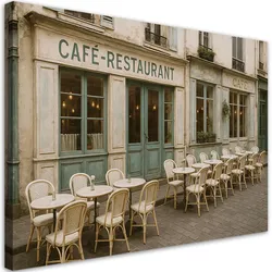 LEINWANDBILD Paris Restaurant Café 60x40cm