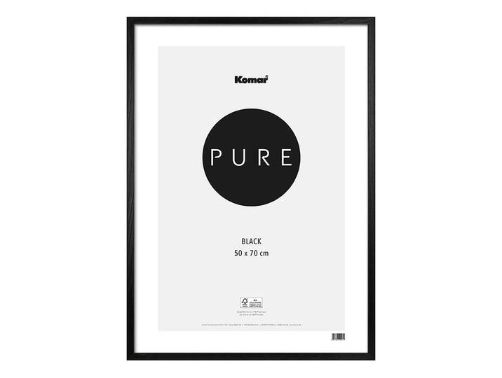 Cadre photo Askersund Plexiglas Cadre en bois : Pin Noir/Noir 50 x 70 x 1cm