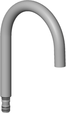 Dornbracht Rohrauslauf 135mm 9028222170100 chrom, Ersatzteil