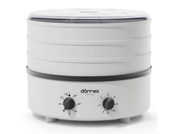 STÖCKLI Dörrautomat Dörrgerät mit 12 Std. Timer , weiss (weiß), H:28cm Ø:33cm, Dörrautomaten, Dörrautomat