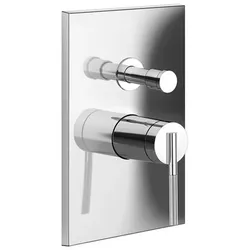 Gessi Ingranaggio Fertigmontageset für Einhebelmischer, automatische Umstellung, für Wanne oder Dusche geeignet, 63577031, Farbe: Chrom