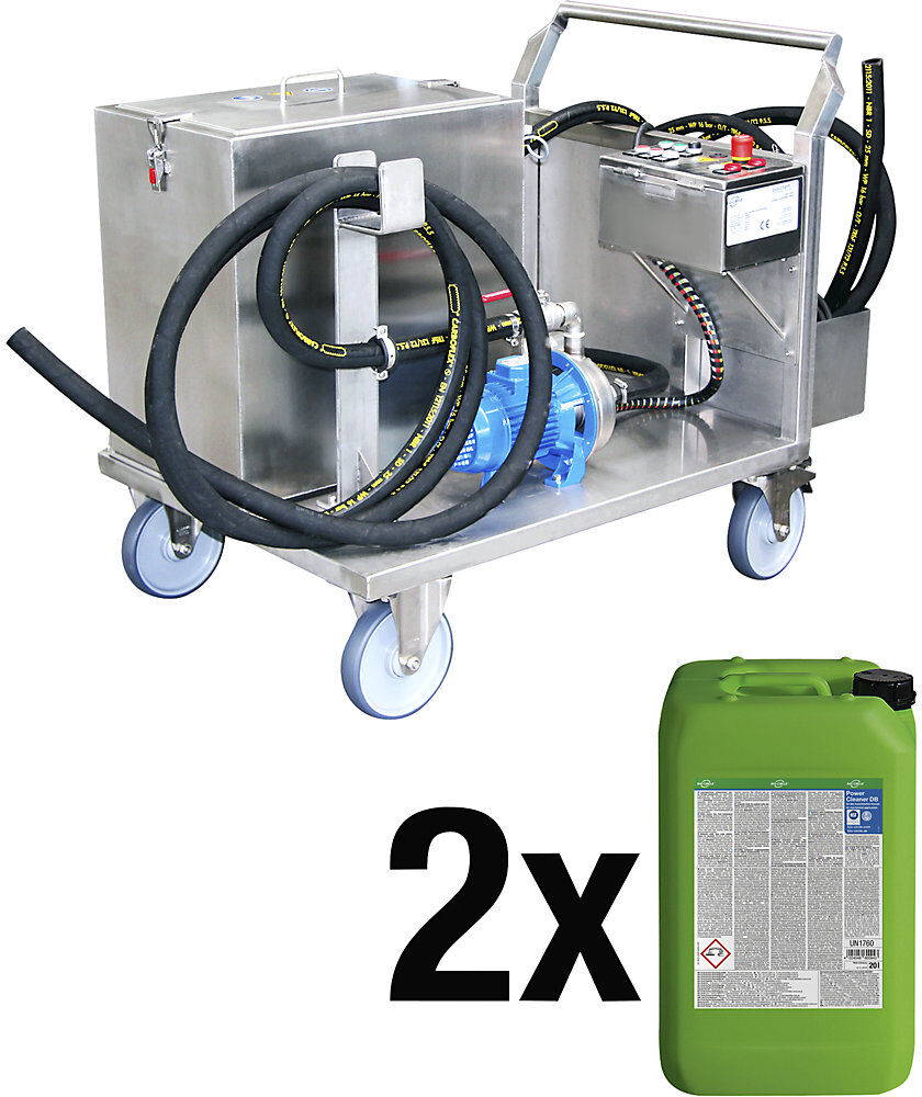 Reinigungsset RWR-80 L, mit 2 x 20 l Power Cleaner DB, für Rohre und Wärmetauscher Bio-Circle