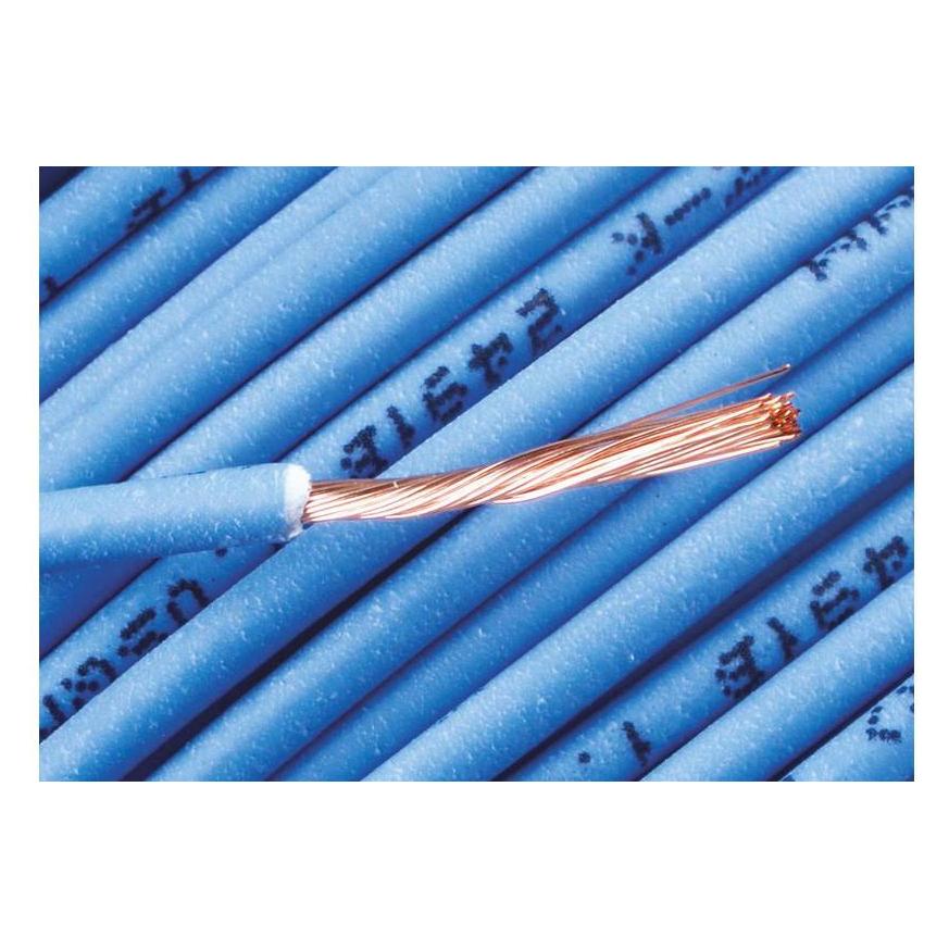 RS PRO 2491B 1.0mm blue LSHF equipment wire (100 m) (7637592)