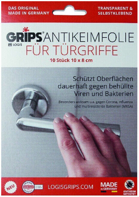 LOGIS GRIPS Film anti-germes pour poignées de porte ; E/D/E (18761960)