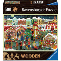 Wooden Puzzle - Weihnachtsmarkt 500 Teile