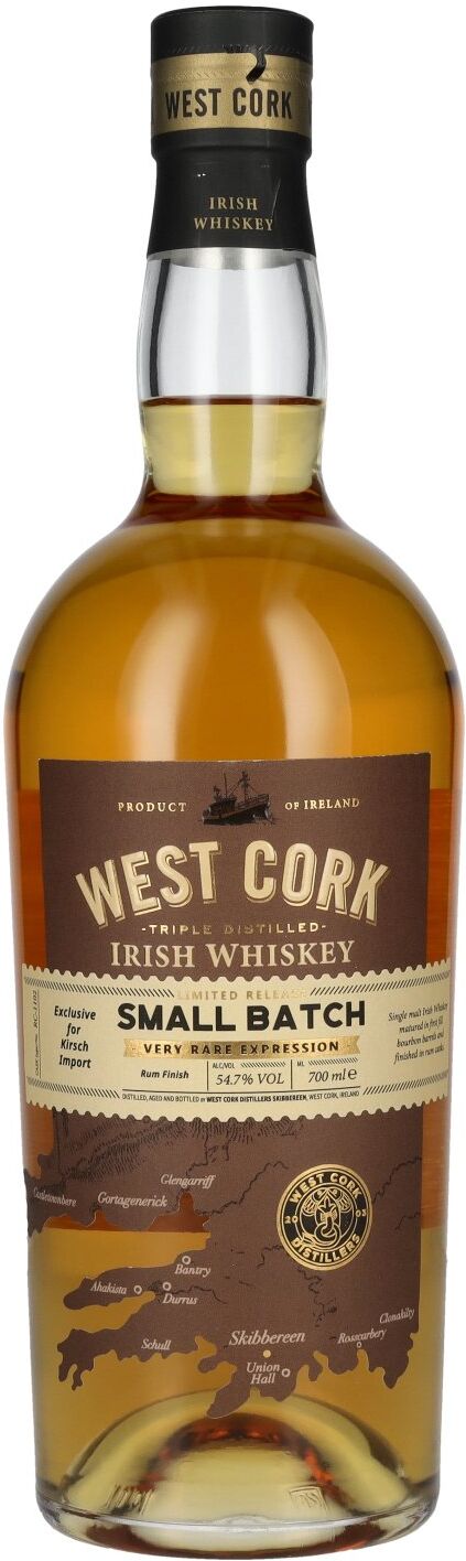 West Cork Irish Whiskey West Cork Small Batch Irish Whiskey Very Rare Expression 54,7% Vol. 0,7l