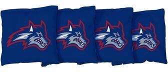 Skip's Garage SUNY Stony Brook Seawolves Blue Cornhole Bags