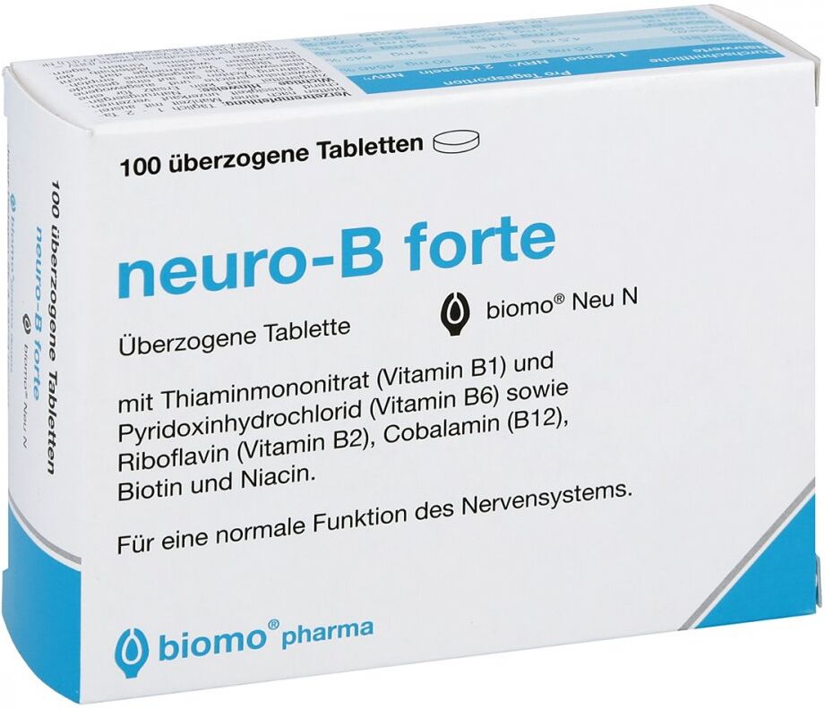 Neuro B forte biomo Neu überzogene Tabletten