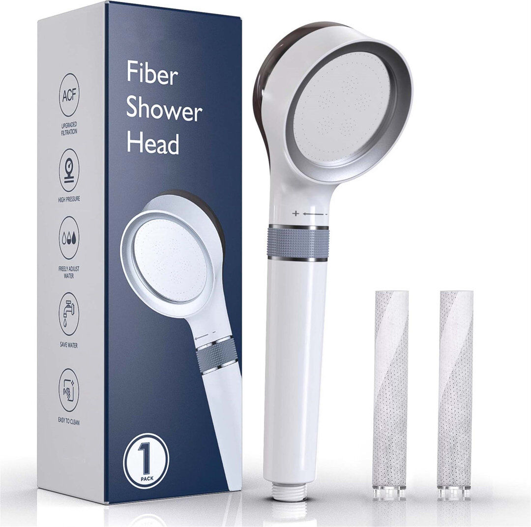 Belfry Bathroom Full/Standard Handheld Shower Head Grey;White 8.5cm W