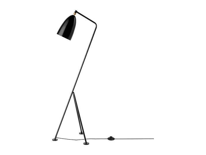 GUBI Lampadaire Gräshoppa brillant Noir