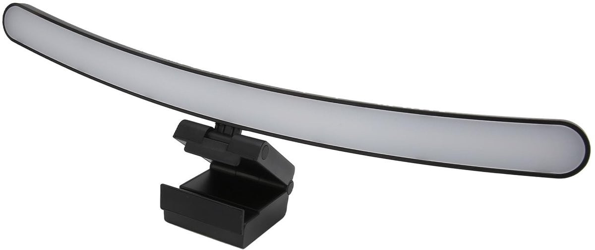 Allecto Gebogen Monitorlichtbalk - Dimbare LED Monitorlamp met USB-interface en Clipbevestiging