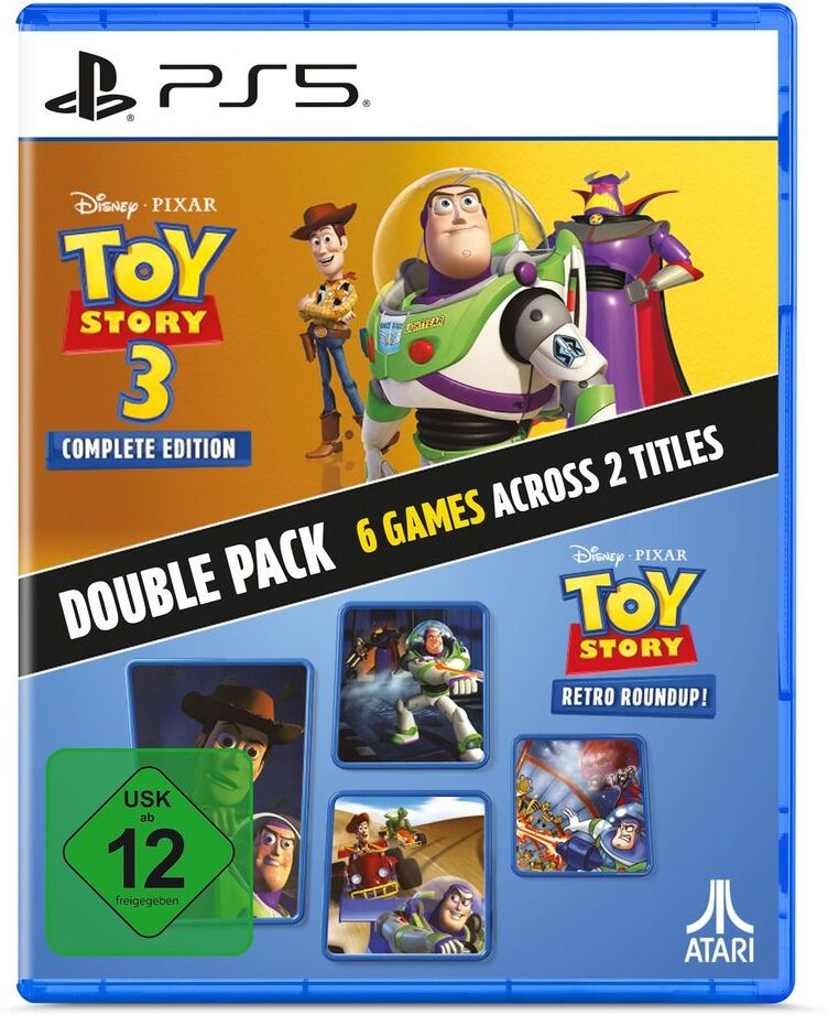 ATARI Spielesoftware "Toy Story: Retro Roundup + Toy Story 3 Complete Edition Double Pack", bunt (weiß, neutral), PlayStation 5, Spielesoftware, Spielesoftware