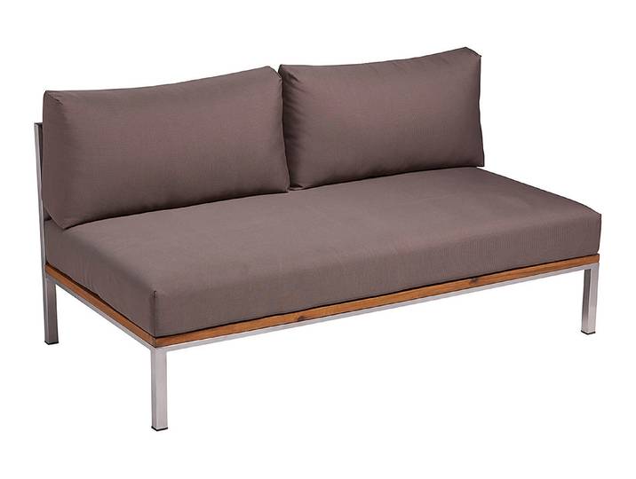 Home and More Sofa Adana mit Edelstahlgestell 140 × 73 × 75 cm