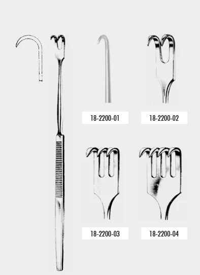 Zepf medical instruments GmbH Wundhaken scharf, 16 cm, 1 Zinkig 2 x 20 mm 18-2200-01