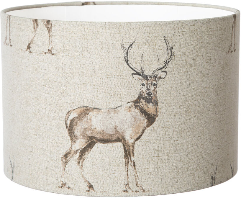 Alpen Home Drum Cotton Pendant Shade ( Screw On ) Natural 20cm H x 25cm W x 25cm D