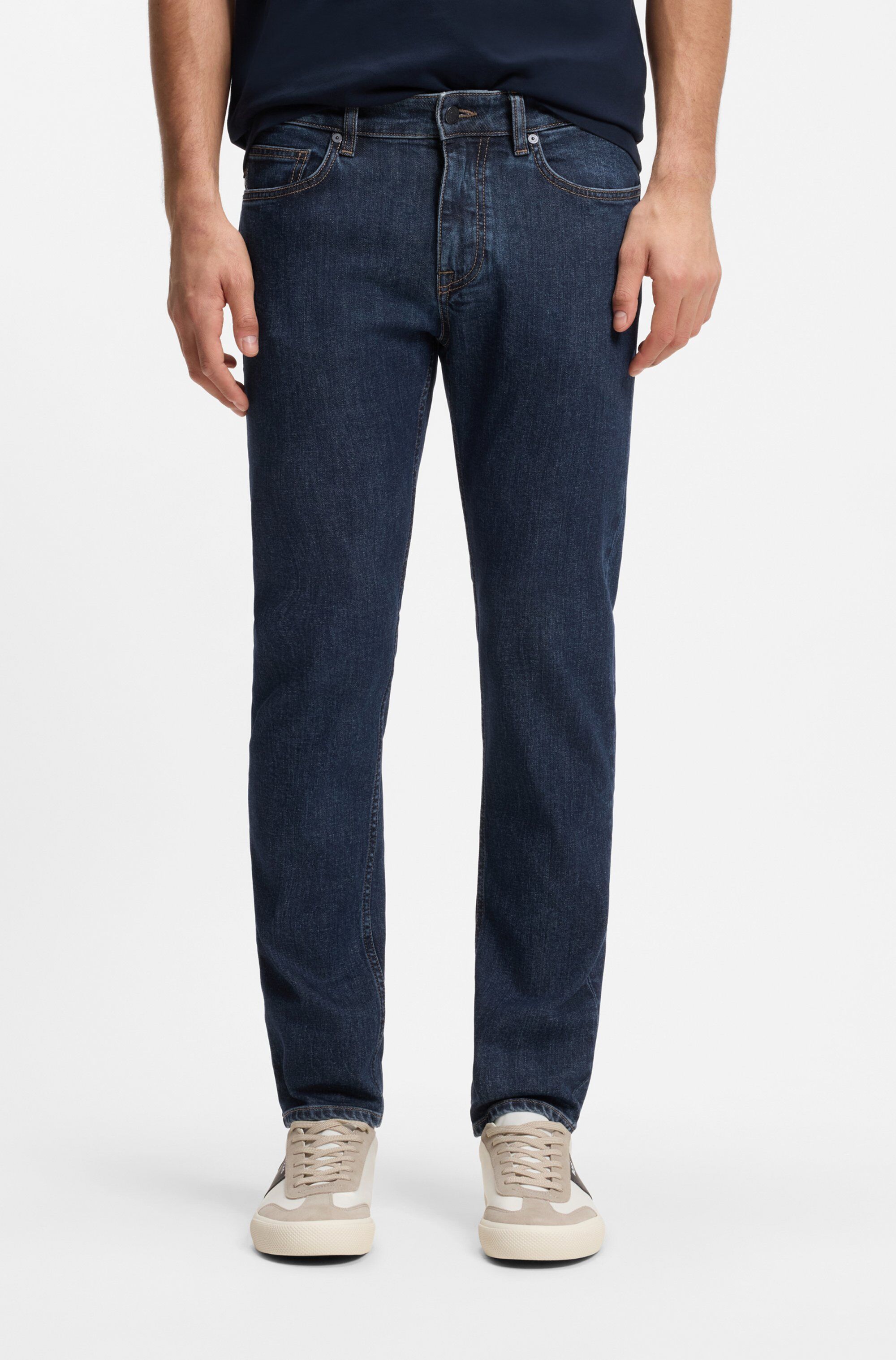 Boss ORANGE "Delaware Soft-Motion-Denim" Schmale Passform Mittlere Leibhöhe