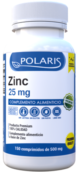Polaris Zinc 25 mg 150 Tablets