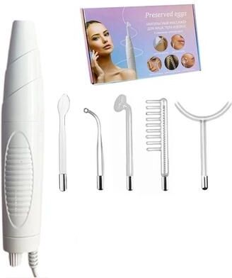 Useful Little Things Professional 5 In 1 Handheld High Frequency Facial Skin Therapy Wand Kit 1 Set