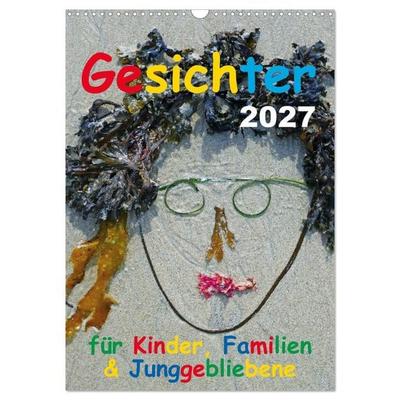 Gesichter für Kinder, Familien & Junggebliebene (Wandkalender 2027 DIN A3 hoch), CALVENDO Monatskalender