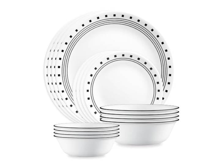 Corelle® City Block Geschirr-Set, 16-teilig, Set für 4 Personen