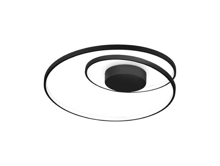 Ideal Lux OZ Dimmbare Swirl Integriertes LED Halbbündiges Licht Schwarz, 3000K